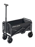 Collapsible Wagon with Wheels, 220 lbs Wagons CartsFoldable Wagon Cart with Flexible Handle, LightweightPortable Folding Utility Grocery Shopping Cart for GrocerySports Garden Camping