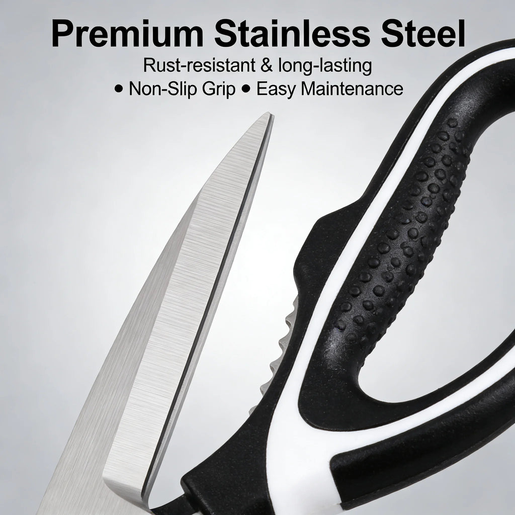 All In One Multipurpose Kitchen Scissors Heavy Duty Sharp Ergonomic Shears for Cooking Craft Office Home Daily Use