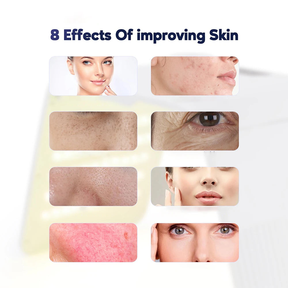 Foldable 7 Color LED Photon Facial Body Beauty Machine Skin Rejuvenation Light Nano Spray Equipment Home Skin Care SPA Instrument