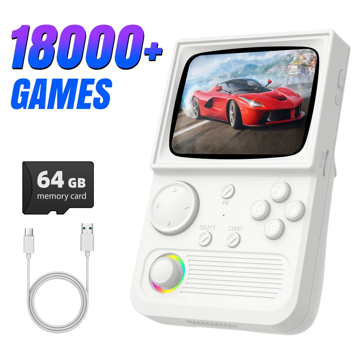 AISLPC R36T Handheld Game Console 18000+Game 3.5'' IPS Screen Wi-Fi Multiplayer Portable Pocket TV Video Console Ship From US