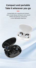 K09 Wireless Earphones Bluetooth Earbuds Dual Ear In-Ear Headphones with Digital Display Noise Reduction for Business And Sports