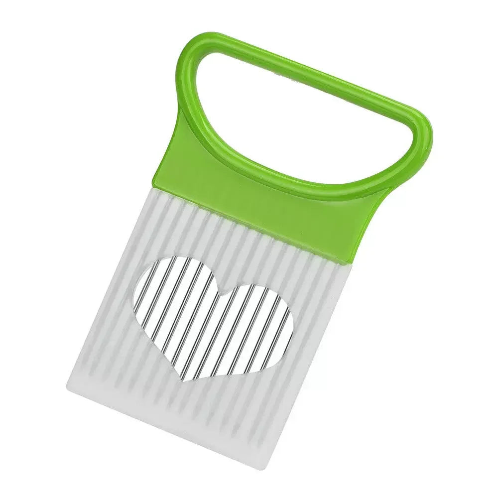 Multi-functional Onion Slicer Holder, Stainless Steel Vegetable Cutter with Prongs, Safe Kitchen Tool for Slicing & Chopping