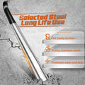 Long Handle Shoe Horn Set of 2, 13 & 16 Inch, High Quality Metal with Ergonomic Handle, Makes Putting on Shoes Effortless