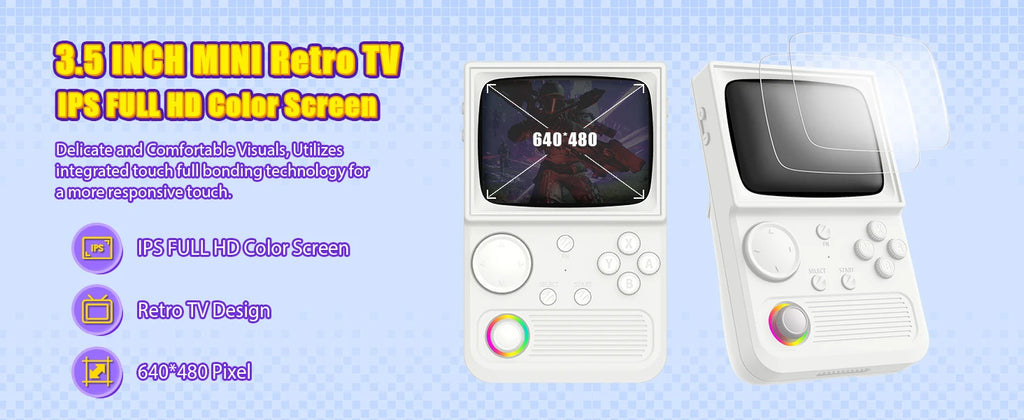 AISLPC R36T Handheld Game Console 18000+Game 3.5'' IPS Screen Wi-Fi Multiplayer Portable Pocket TV Video Console Ship From US