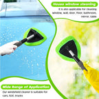 Telescopic Car Window Windshield Cleaning Brush Set Microfiber Window Glass Cleaner Car Window Cleaner Scraping Mist Eliminator