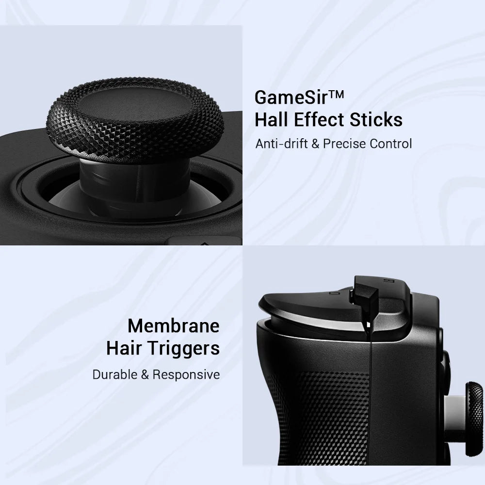 GameSir X5 Lite Mobile Type-C Controller Hall Effect Joystick Portable Gamepad for On-the-Go Play for Android & iPhone 16/15