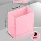 2 Pcs Wall Mounted Organizer Non-drilling Adhesive Floating Shelf Wall Bin Organizer Hanging Storage Containers for Bedroom Bat