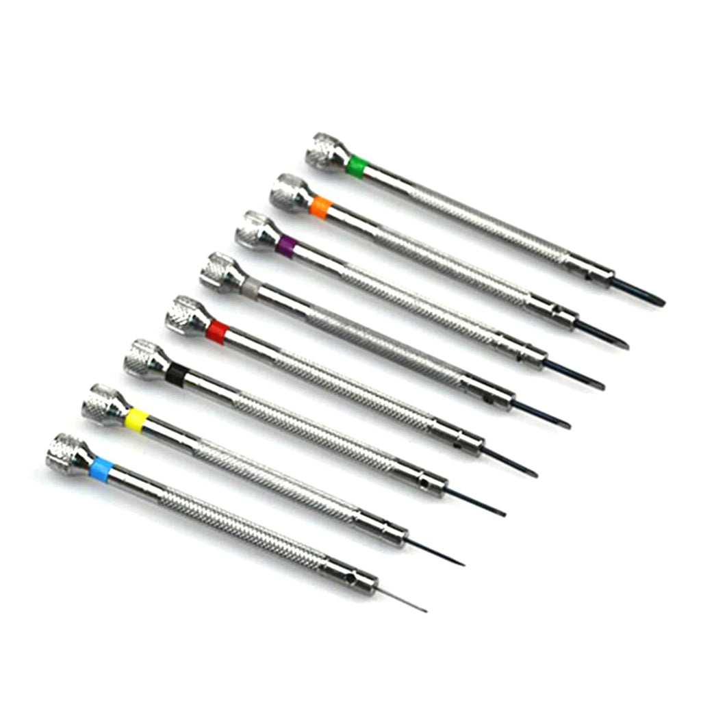 13PCS/Set Professional 0.6-2.0mm 90mm Long Slotted Cross Screwdriver Kit Watchmakers Watch Repair Tools Set