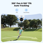 H.VIEW 3MP PTZ IP Camera WiFi Outdoor AI Human Detection Audio  Wireless Security CCTV Camera