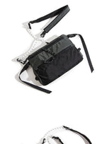 Outdoor Sports Crossbody Sling Bag Nylon Retro Waterproof Tear-Resistant for Cycling Running Hiking Outdoor Essentials