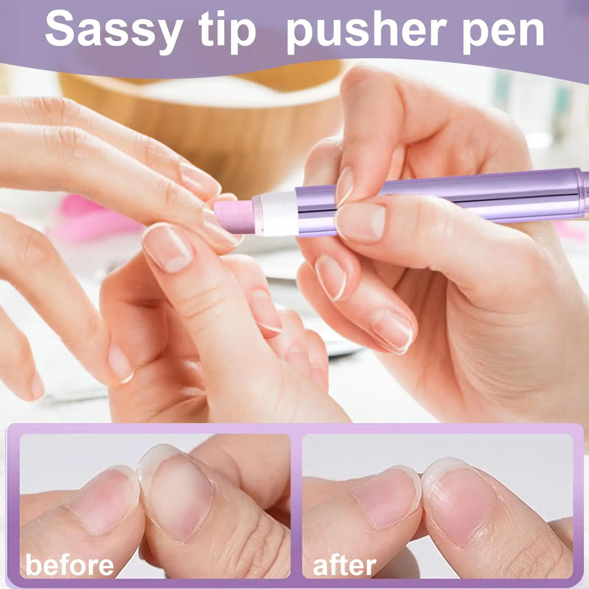 Nail Strengthener Damaged Nail Care Chip-resistant Cuticle Remover Pen for Nourishing Split Cracked Youth Weak Thin Men Elderly