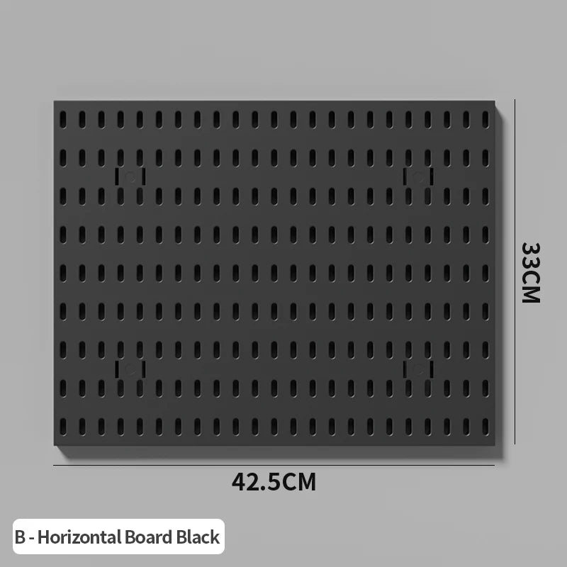 Home & Office Desktop Pegboard: Height-Adjustable Standing Storage Rack for Supplies, Also for Decorative Figurine Display