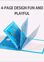 Magical Book Water Drawing Montessori Toys Reusable Coloring Book Magic Water Drawing Book Sensory Early Education for Children