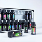 20pcs/set Black Classic Essential Oil Set Lavender Eucalyptus Sweet Orange Lemon Fragrance Oil Spa Body Massage Essential Oils