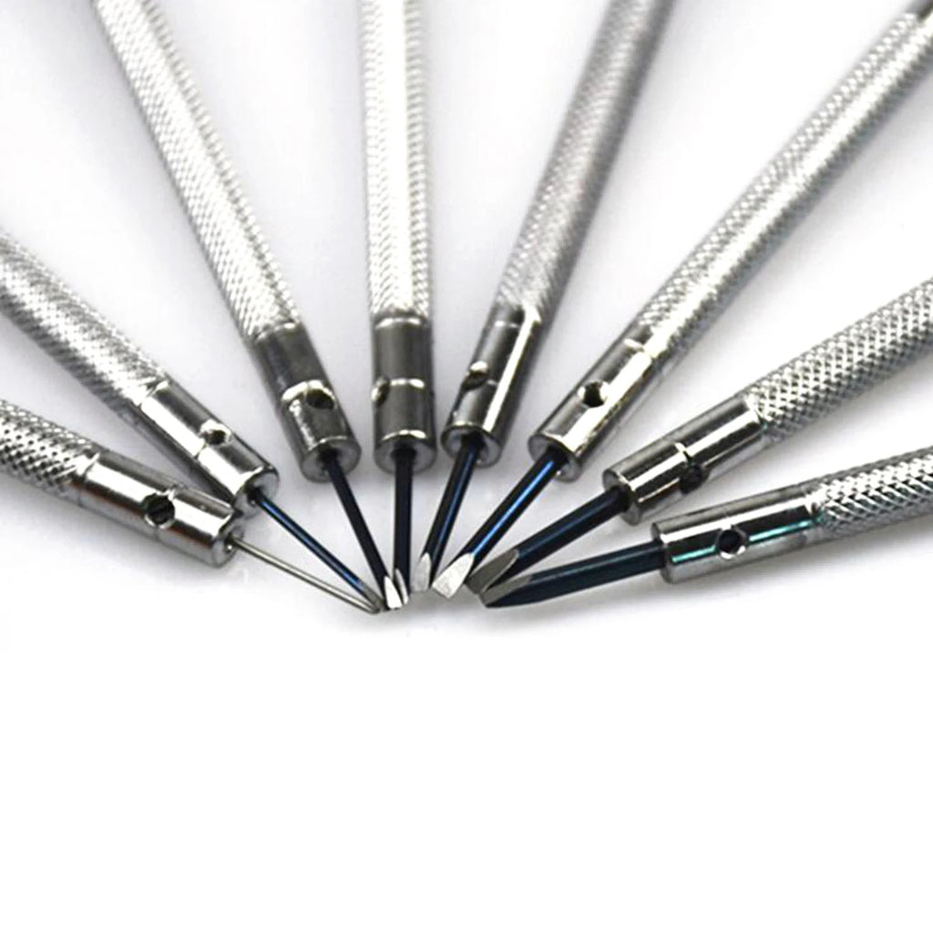 13PCS/Set Professional 0.6-2.0mm 90mm Long Slotted Cross Screwdriver Kit Watchmakers Watch Repair Tools Set