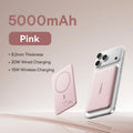 Baseus 5000mAh Magnetic Power Bank 15W PD 20W Wired Charging Thin Card-Sized Slim Portable Powerbank for iPhone 17 Samsung