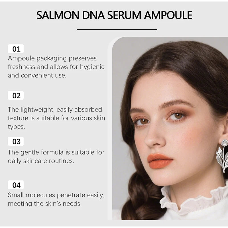 Bottled Skincare Serum PDRN Salmon Dna Ampoule Serum Collagen Deeply Moisturizing Essence Effectively Soothes For All Skin Types
