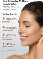 Three in one red light facial and neck beauty device, a skincare tool that eliminates skin swelling and tightens the skin