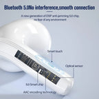 Wireless Headphones Bluetooth 5.0 Headphones 3D HiFi Stereo Noise Cancellation In-Ear Built-in Mic with Charging Case