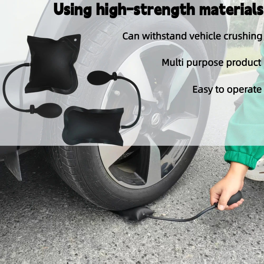 26PCS Car Door Tool Kit Air Wedge Pump Emergency Car Open Unlock Tool Auto Window Door Open Fixing Gripper Tools Long Reach Grabber Hooking Key Lost Hand Tools With Carrying Bag