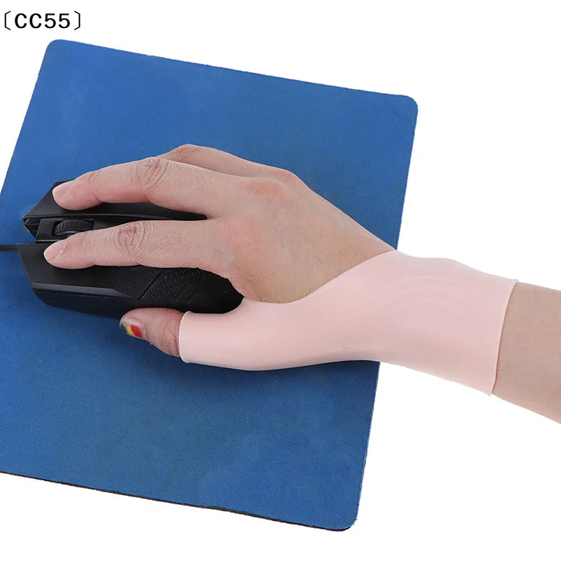 2PCS/1Pair Silicone Gel Wrist Thumb Support Gloves Arthritis Pressure Corrector〔CC55〕