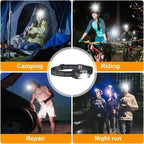 HOMEFISH Super Bright LED Headlamp  Rechargeable Sensor Headlight Waterproof Flashlight for Camping Hiking Fishing Emergenc