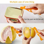 1PC peeler, plastic folding handle fruit peeler tool, vegetable and fruit cutter, creative lemon and grapefruit peeler, kitchen