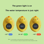 HOMEFISH Little Yellow Duck Baby Bath Thermometer Waterproof Floating Temperature Sensor Safe Shower Water Indicator for Babies