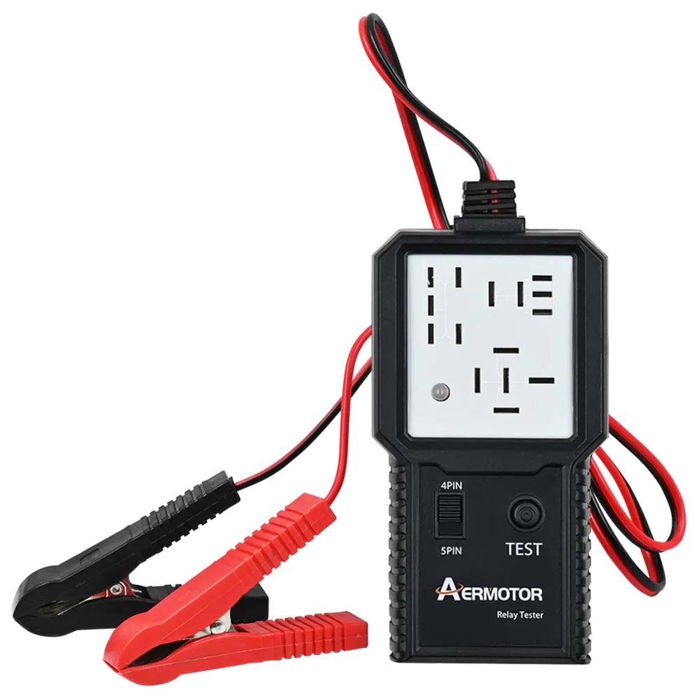 Aermotor 12V -24V Car Relay Tester Electronic Automotive Relay Detector Auto Battery Checker Alternator Analyzer Diagnostic Tool