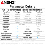 ANENG ST180 Digital Clamp Meter 4000 Counts Multimeter AC Current NCV Capacitance Resistance Frequency Tester Measurement Tool