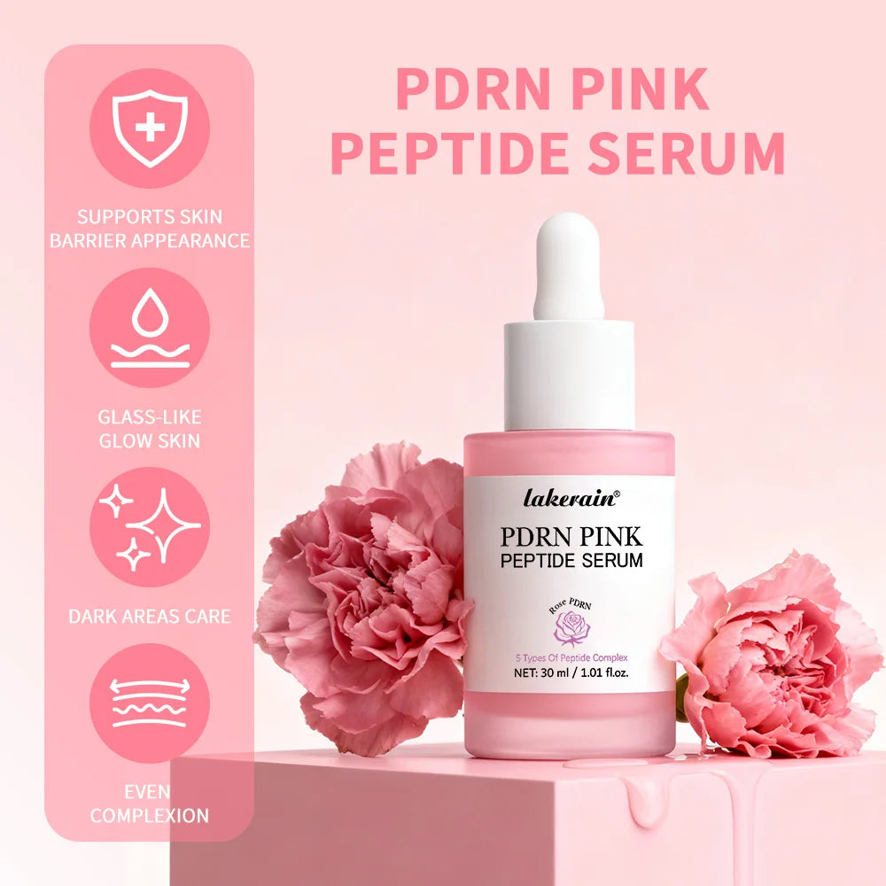 Salmon DNA PDRN Pink Peptide callage Serum Pink Glow Serum Remove Skin Darkness Hydrating Moisturizing Firming Korean Skincare