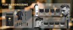 HIENA Professional Barber Kit Electric Hair Clipper Beard Shaver Detail Trimmer Cordless Rechargeable Titanium Blades for Home