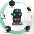 Vibration Back Massager Seat Cushion with Heat,Massage Chair Pad,Chair Massager for Pain Relief at Office/Home,Gifts for Parents