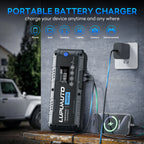 7000A Car Jump Starter With Air Compressor Booster Tyre Inflator Portable Car Battery Power Bank LED Flashlight Smart Cable