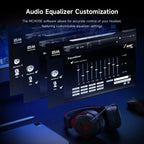 MCHOSE V9 Pro Wireless Gaming Headset 7.1Surround Sound Headphones Noise Canceling Mic Low Latency Lightweight for PS5 PC SWITCH