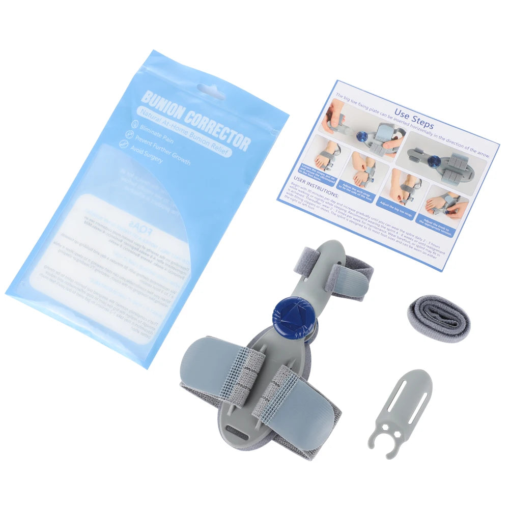 Adjustable Unisex Bunion Foot Adjuster Hallux Valgus Braces Rotatable Toe Separator Straightener Pedicure Finger Toe Adjuster