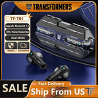 Ship From US Transformers TF-T01 Gaming Earphones Bluetooth 5.4 ENC Noise Reduction Headphones HD Call Music Earbuds Bumble Bee