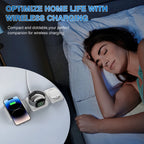 15W Magnetic Wireless Chargers 3 in 1 Foldable Phone Charge Dock Fast Charg Travel for Apple Watch IPhone 14/13/12/11/X AirPods