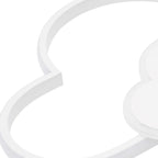 Cloud Shape LED Ceiling Light Fixture Modern 3-Color Lighting Acrylic Ceiling Lamp for Living Room Bedroom Kid's Room 52x31cm