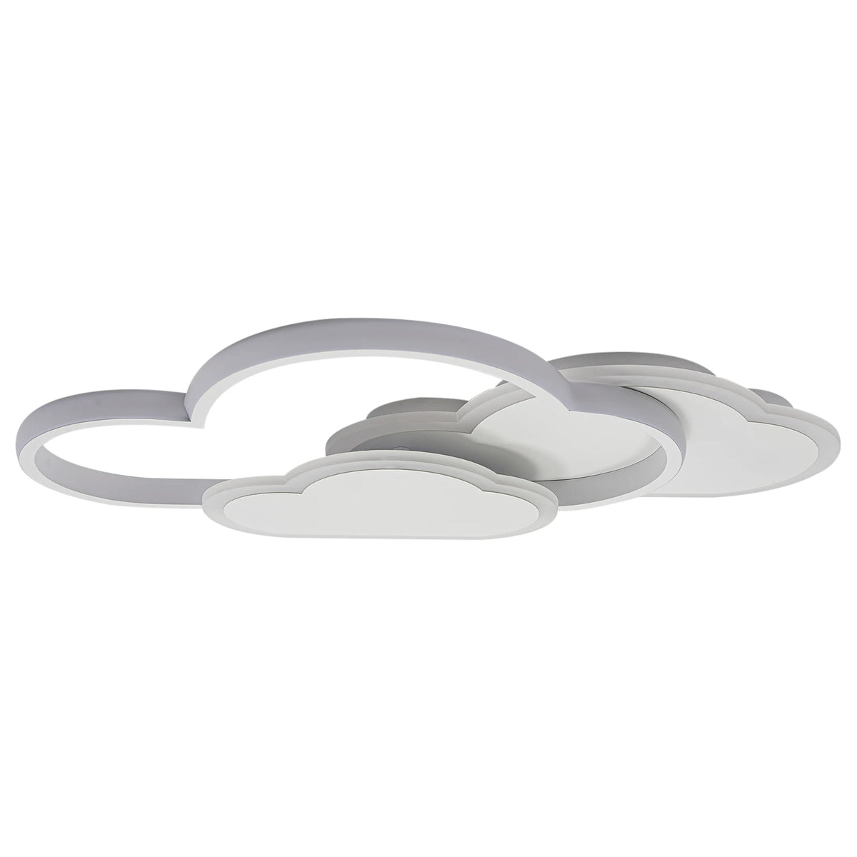 Cloud Shape LED Ceiling Light Fixture Modern 3-Color Lighting Acrylic Ceiling Lamp for Living Room Bedroom Kid's Room 52x31cm