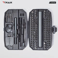 VMAN 156-in-1 Mini Electric Screwdriver Set Precision Repair Tools with Magnetic Phillips Screw Driver Bits for iPhone PC Watch Camera