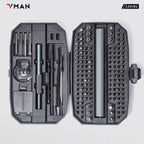 VMAN 156-in-1 Mini Electric Screwdriver Set Precision Repair Tools with Magnetic Phillips Screw Driver Bits for iPhone PC Watch Camera