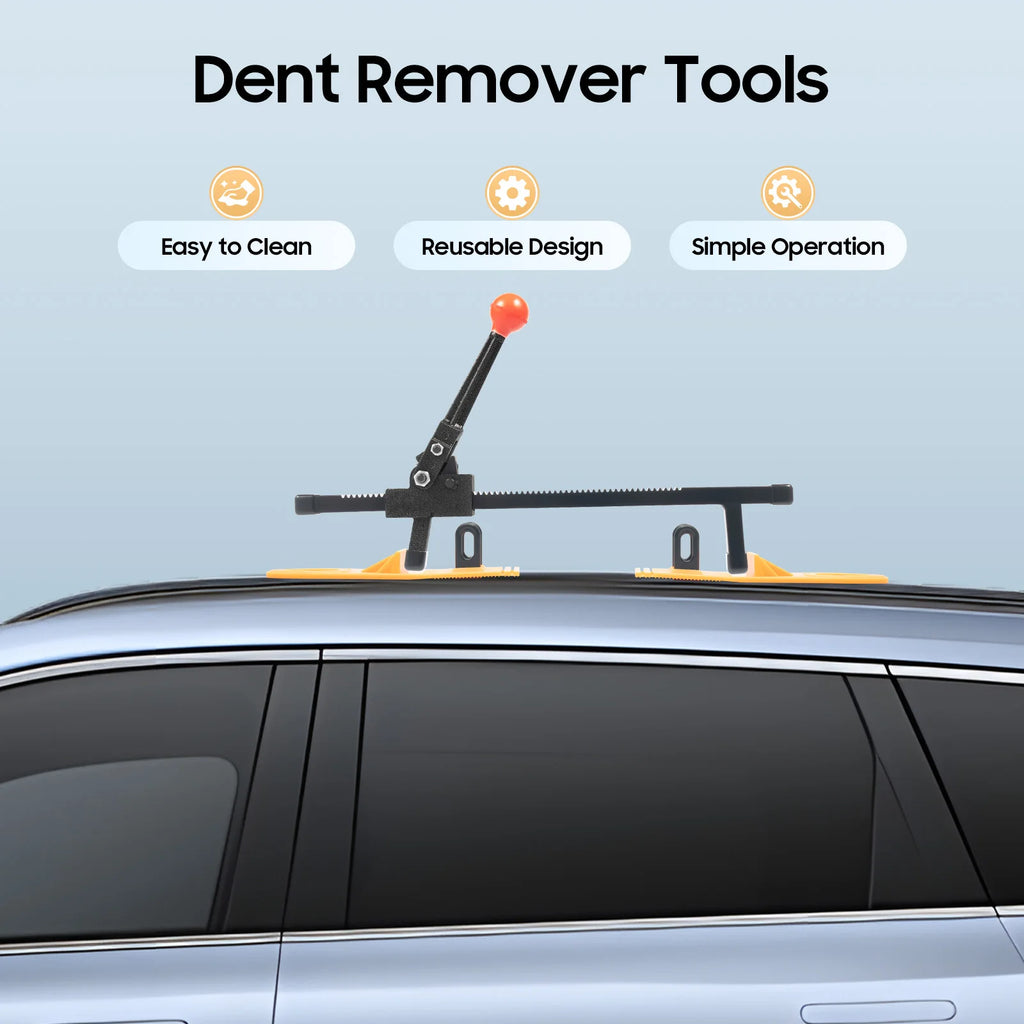 Dent Removal Kit Car Body Repair Tool with Iron Expander & Pulling Plates for Motorcycle Fridge Washing Machine DIY Home Fix