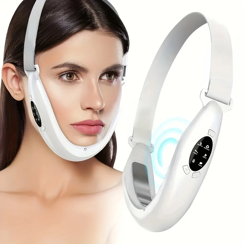 Lady Health Care V-Line Electric Face Massager Double Chin Eliminator Vibration Facial Vibration Massage Fat Reducer  Lift Tools