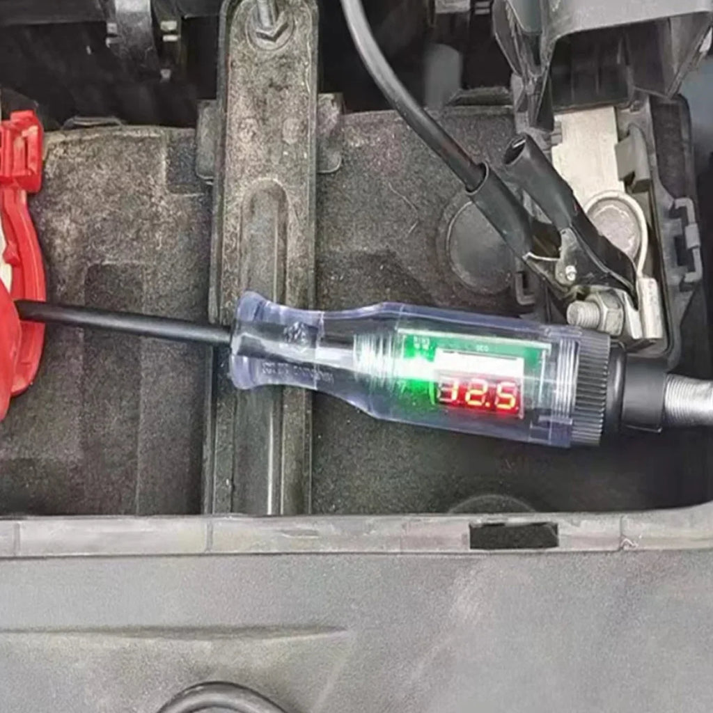 6V 12V 24V Car Truck Voltage Circuit Tester Pen, 5V-90V Digital Display Auto Test Light Probe for Automotive