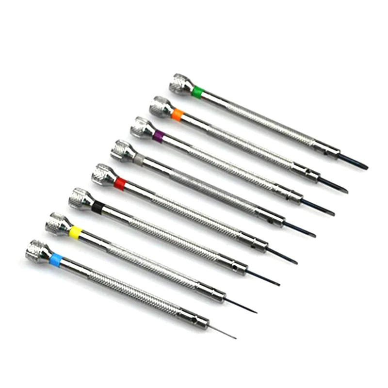 13PCS/Set Professional 0.6-2.0mm 90mm Long Slotted Cross Screwdriver Kit Watchmakers Watch Repair Tools Set