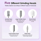 Electric Nail Polisher Drill Bits Set Nails Grinding Polishing Cuticle Trimmer Art Sanding File Pen Manicure Professional Device