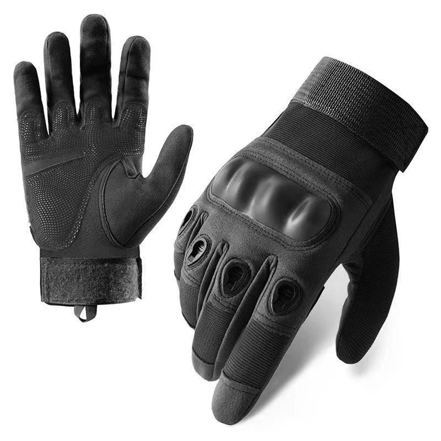 Tactical gloves, full-finger, all-season, outdoor, mountaineering, sports, fitness, touchscreen, anti-slip, wear-resistant, comb