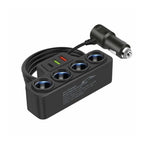 Flash sale 3.0 Dual USB Socket 120W Car Cigarette Lighter Splitter 12V 24V Fast Charger Plug Phone Power Adapter for Car DVR Dashcam