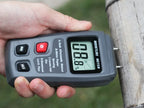 BSIDE Digital Wood Moisture Meter Professional Timber Damp Tester Handheld Hygrometer Lumber Detector EMT01 with HD LCD Display